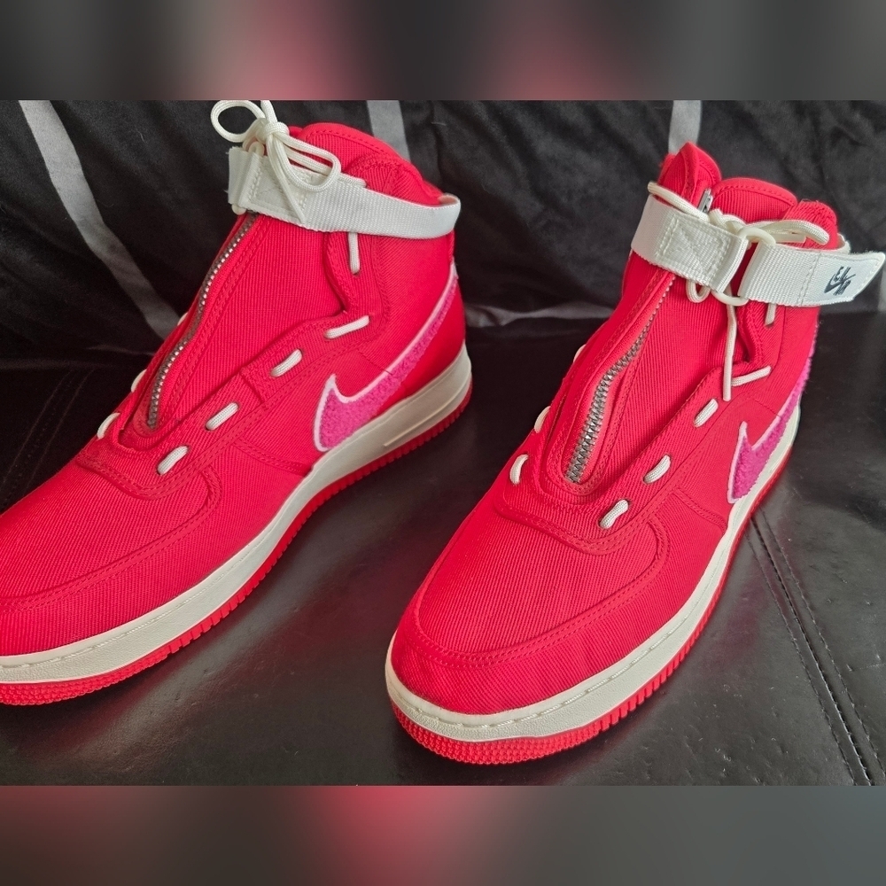 Nike Air Force 1 High Emotionally Unavailable Red Pink NWOT Mens 12 - Picture 5 of 8